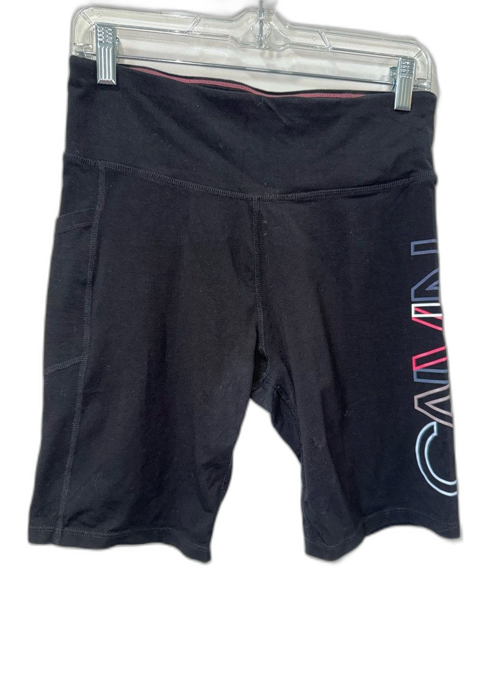 Calvin Klein Shorts Women’s Large Performance with Side Logo Biker !